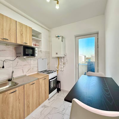 Rental of a modern 2-room apartment, Militari Residence, Chiajna, Bucharest, Romania